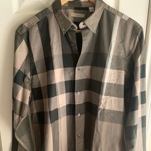 Authentic Men’s Olive Green Burberry Shirt